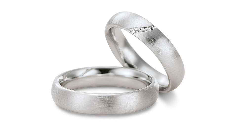 Gettmann Weissgoldtrauringpaar